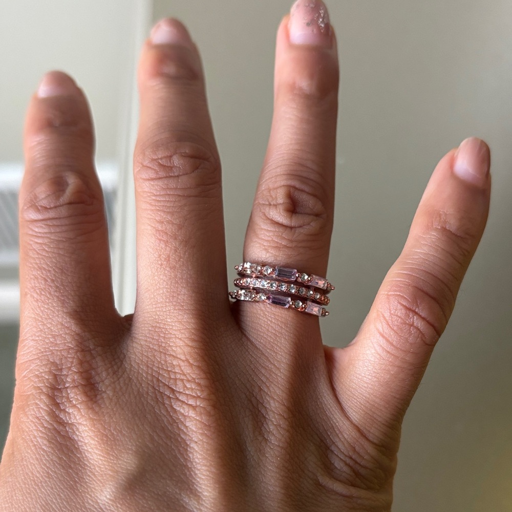 Charter Club Rose Gold Multi-Band Ring - Picture 2 of 3